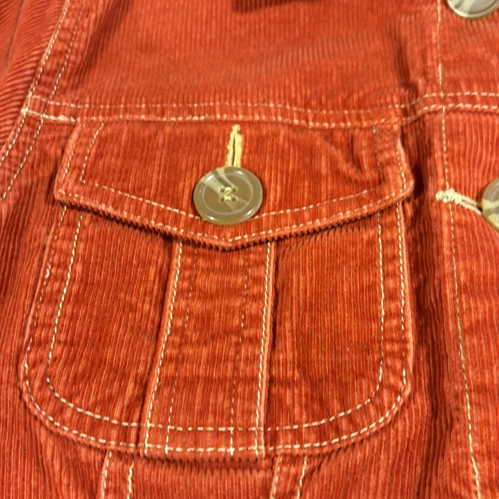 Tulle orange corduroy jacket - Picture 3 of 10